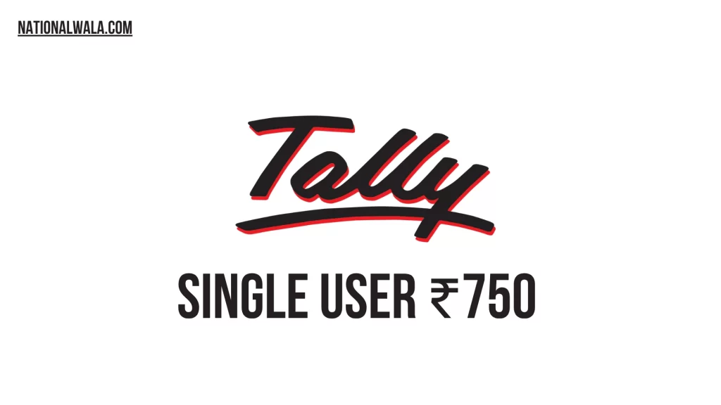 Tally Software Single User Price in India Starting from ₹750