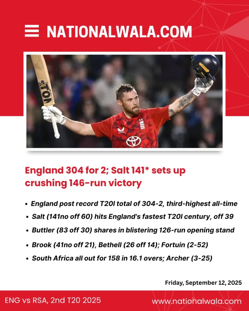 England vs South Africa, second T20I: Text commentary, score, highlights and expert analysis from Emirates Old Trafford
