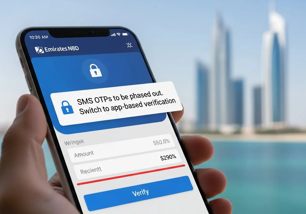 UAE banks set to phase out SMS OTPs, Emirates NBD to roll out app-based verification